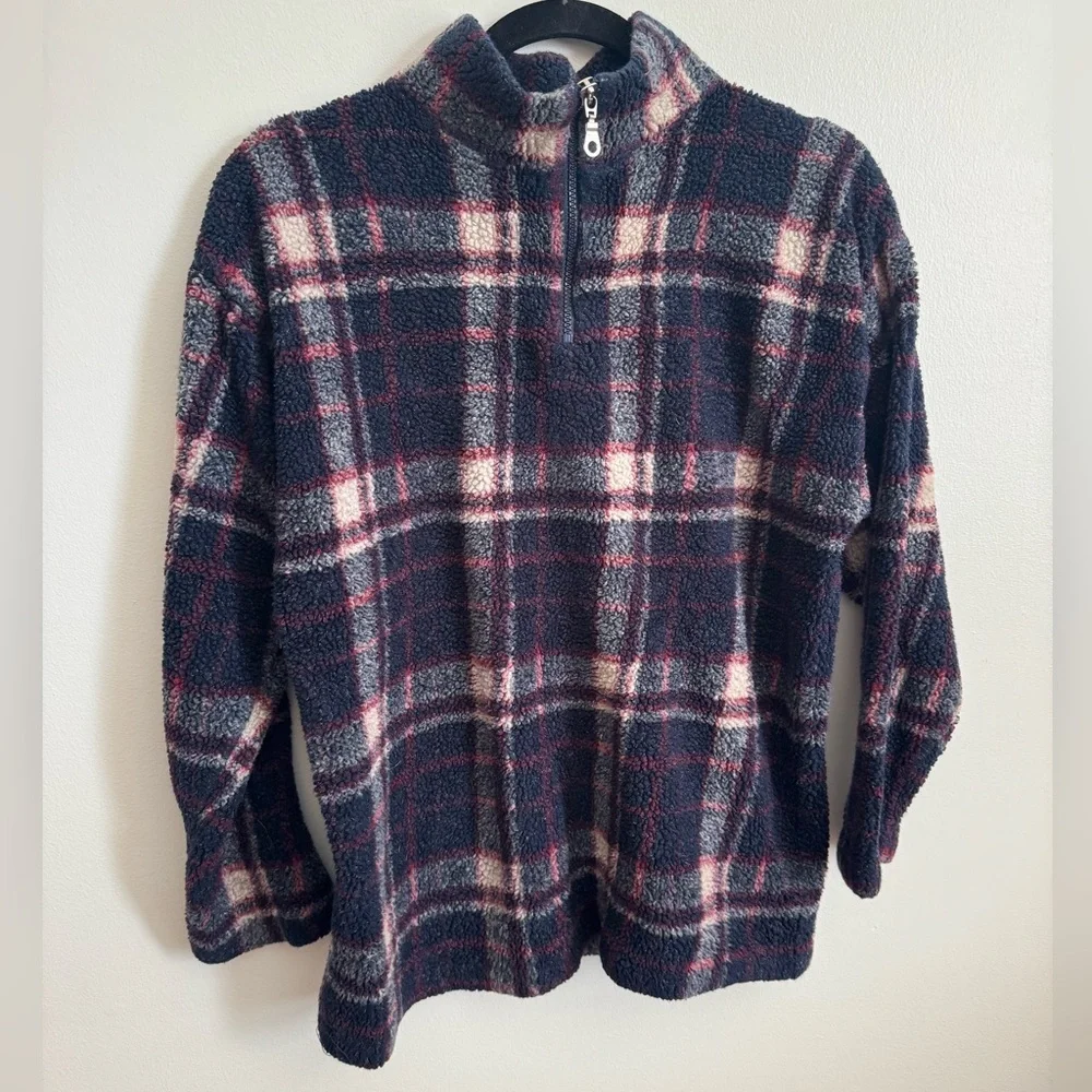 Vintage Cenza Quarter Zip Plaid Size Small - Picture 4 of 4